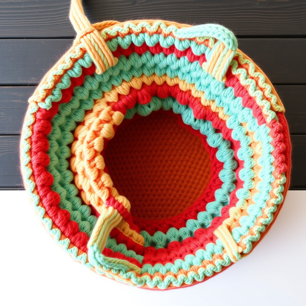 The Coral Reef Market Bag Free Pattern – An Easy Openwork Crochet Tote with Shell Stitch Waves