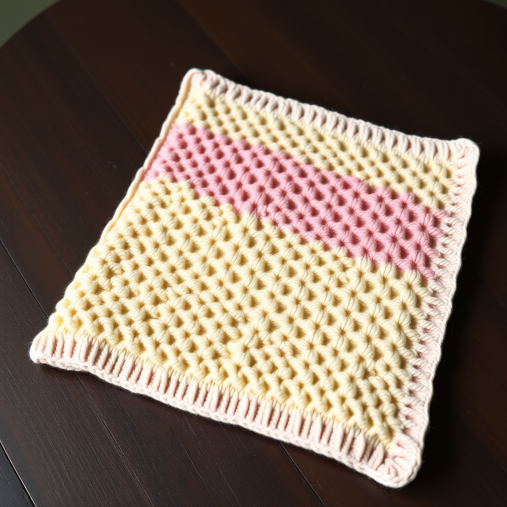 Heirloom Honeycomb Vintage Nursery Blanket Free Knitting Pattern