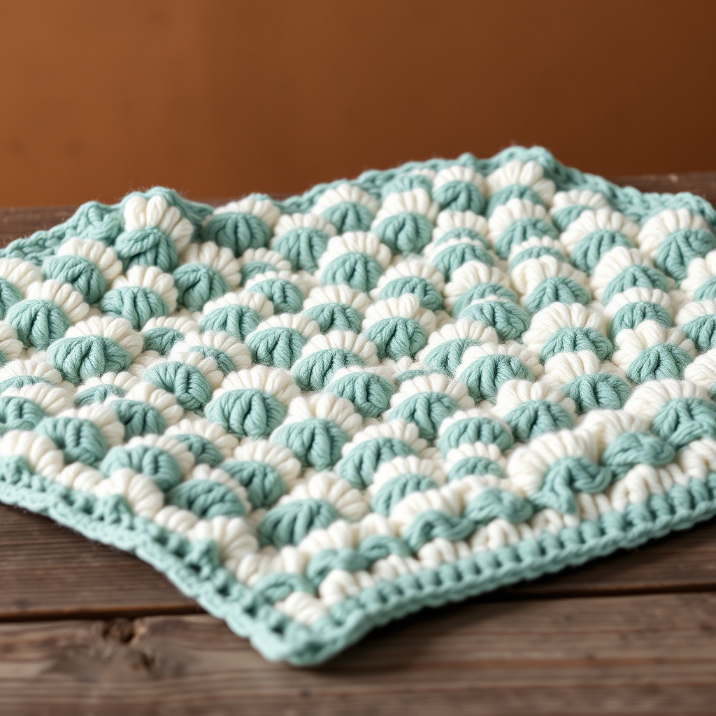 The Seafoam Drift Baby Blanket: A Free Crochet Pattern for a Textured, Ocean-Inspired Heirloom