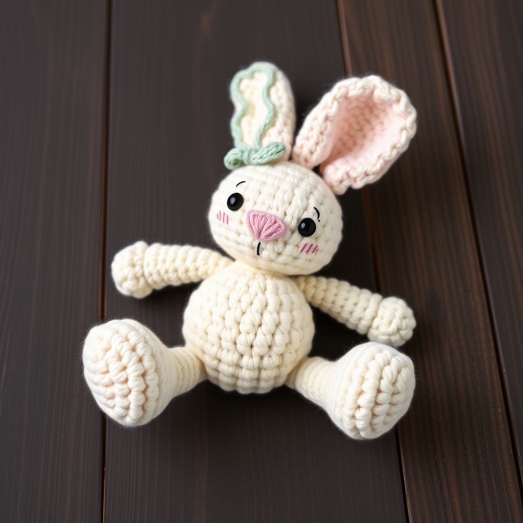 Whimsical Willow the Bunny Rattle Free Pattern