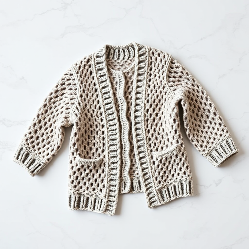 Crochet Textured Cardigan Free Pattern