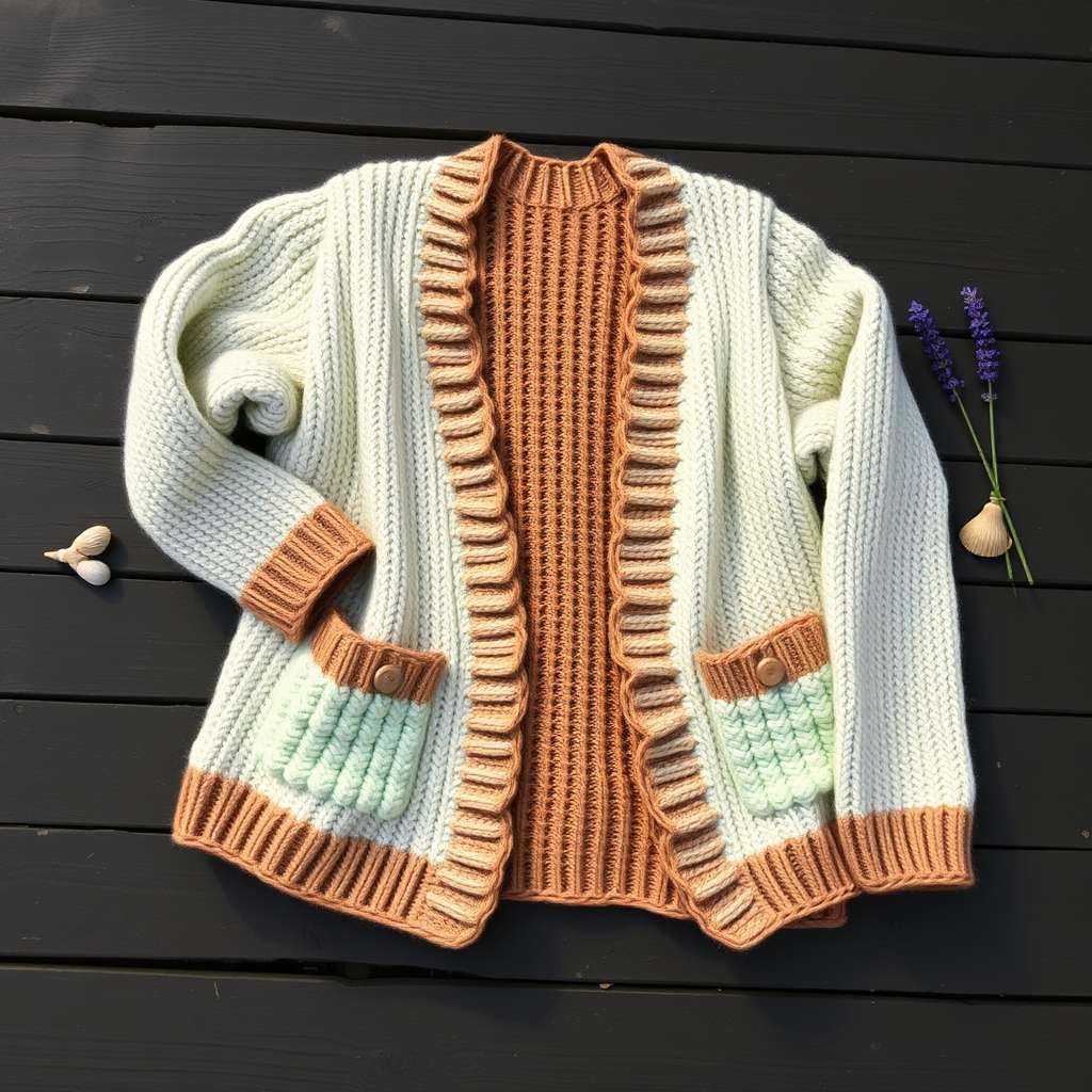 Driftwood Dune Cardigan Free Pattern – Knitted Oversized Beach Cover-Up