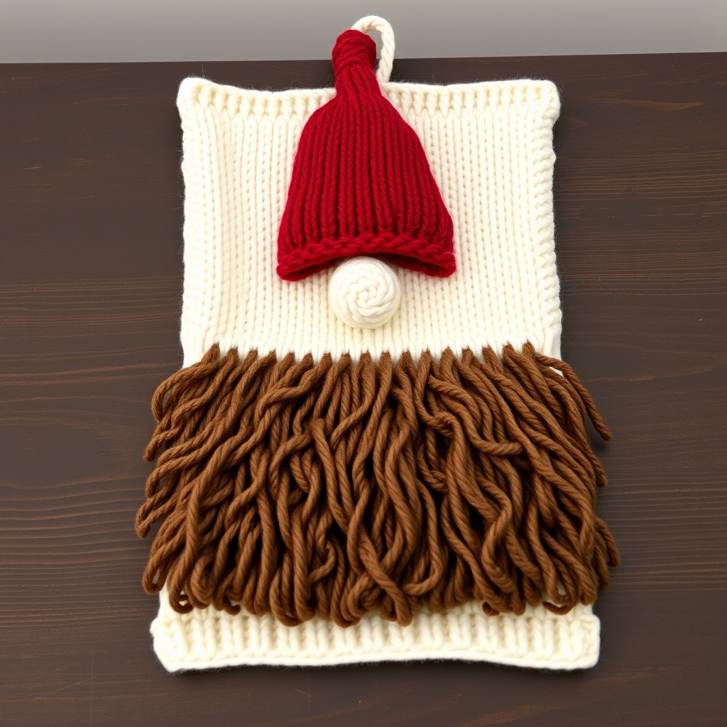 The Creamy Gnome Hanging Towel Free Pattern – A Knitted Nordic Kitchen Companion