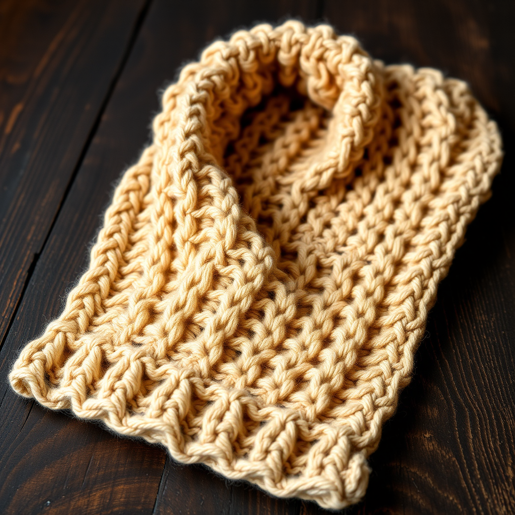 The Shifting Dunes Scarf: A Free Knitting Pattern for a Modern, Textured Men's Scarf