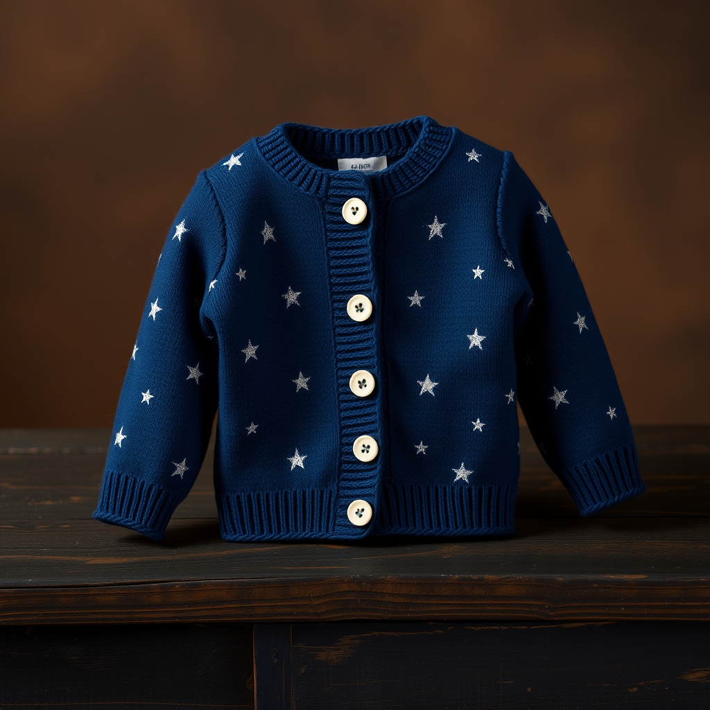 Free Pattern: Celestial Constellation Baby Cardigan