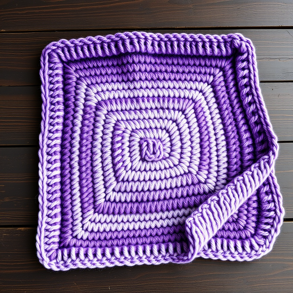 Lavender Dusk Ombre Security Blanket Free Pattern – Knit a Soothing Gradient Lovey