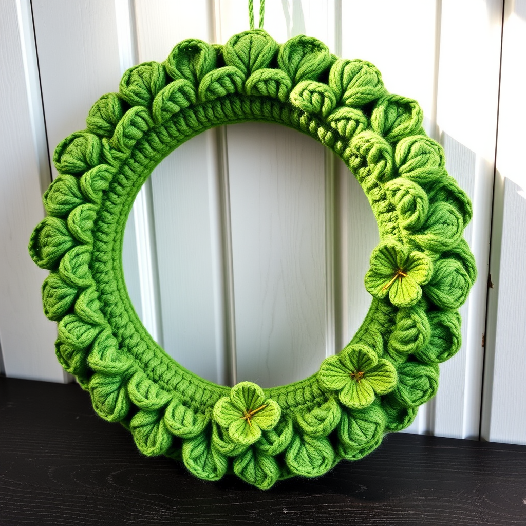 Emerald Isle Blessing Wreath Free Pattern
