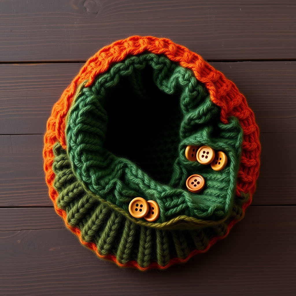Emberwood Button-Up Cowl Free Pattern – A Knitted Cozy Forest Wrap