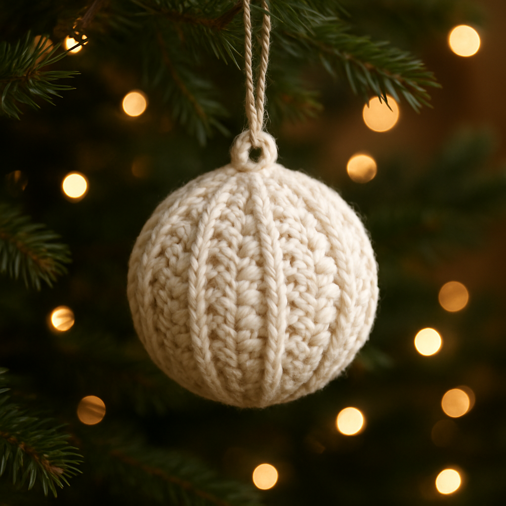 Crochet Whimsical Textured Snowman Ornament Free Pattern
