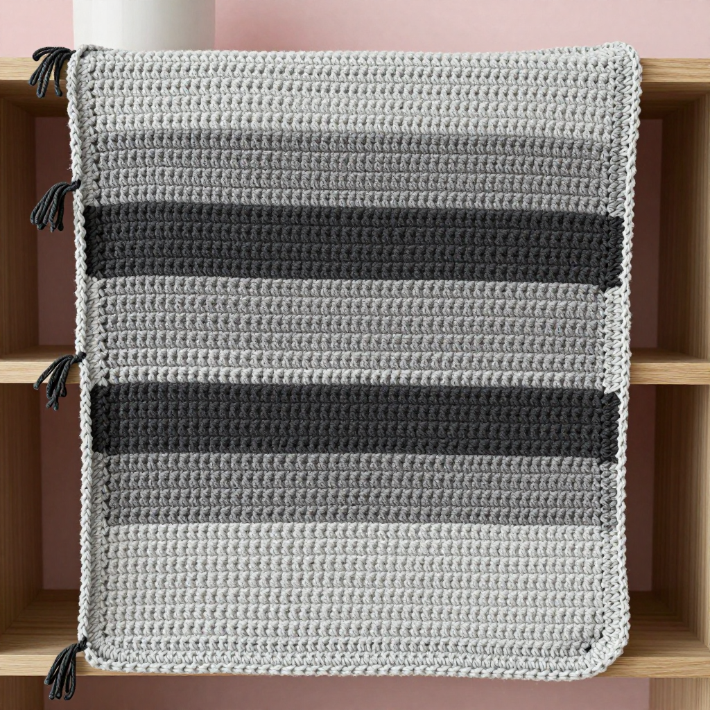 Meteor Stripe Spa Cloth Free Crochet Pattern