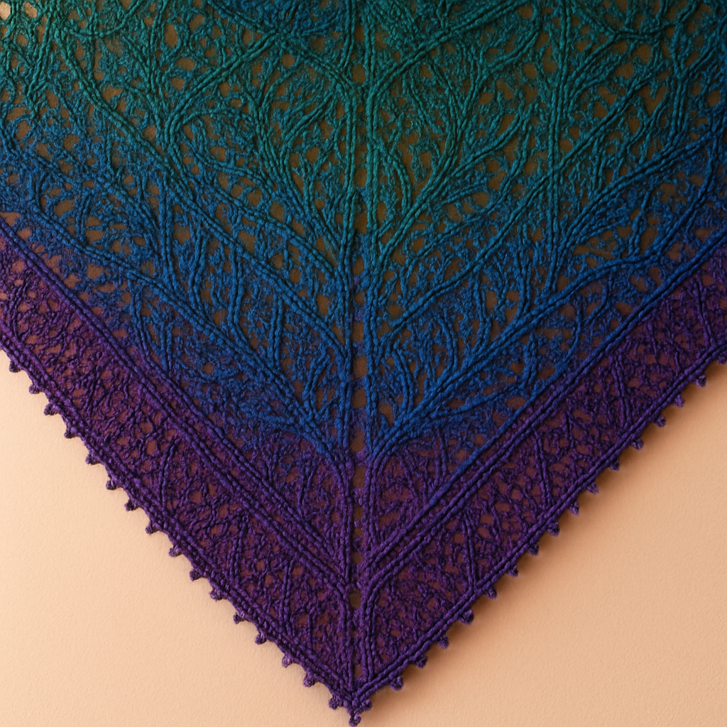Enchanted Forest Lace Shawl - Free Pattern