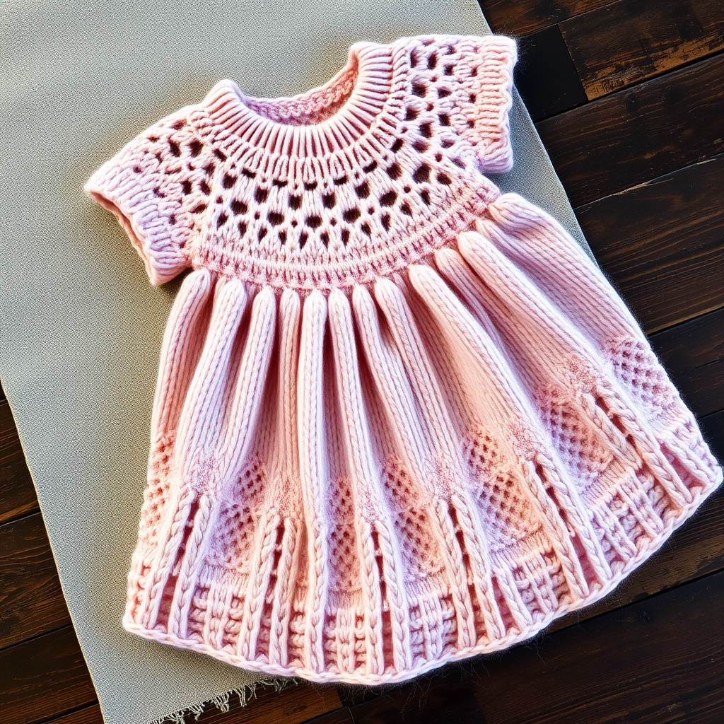 Butterfly Kisses Baby Frock Free Pattern – A Knitted Lullaby of Lace Wings and Garter Stitch