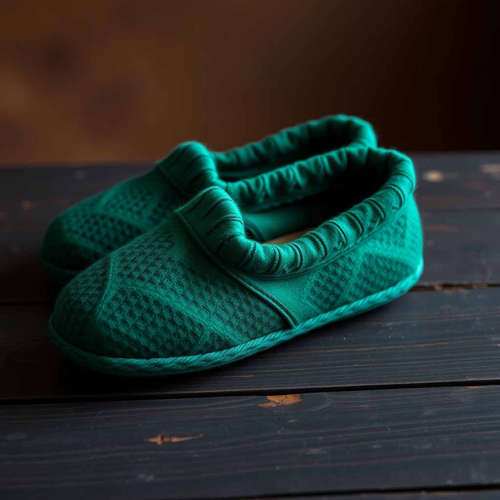 Free Pattern: Avant-Garde Split Cuff Slippers with Art Deco Influence