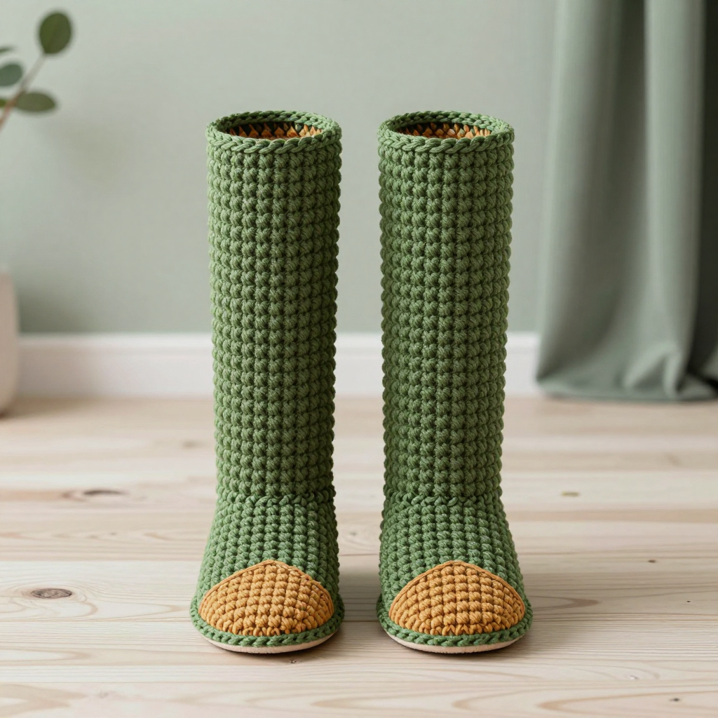 Navajo-Inspired Diamond Sole Slippers: Free Crochet Pattern
