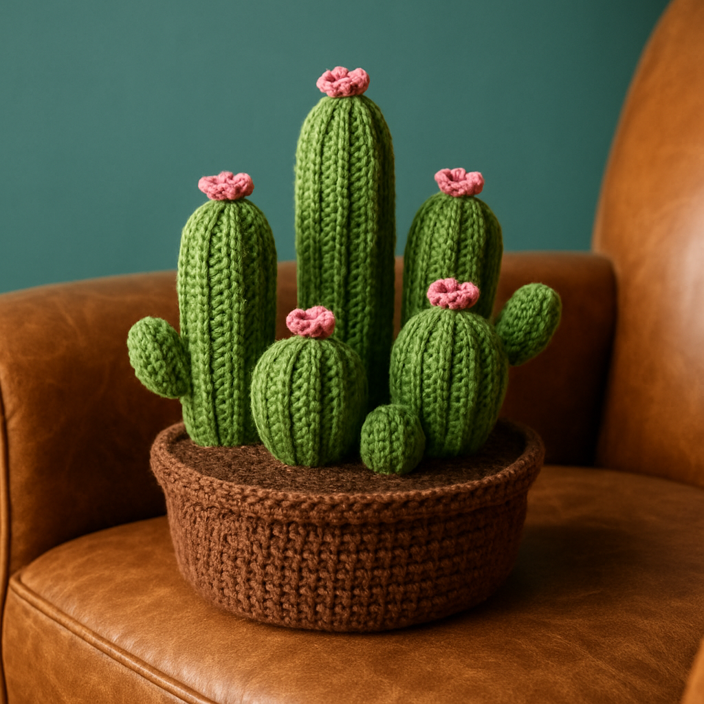 Whimsical Cactus Garden Amigurumi Free Pattern