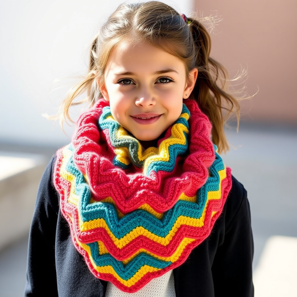 The Whimsical Waves Scarf Free Pattern