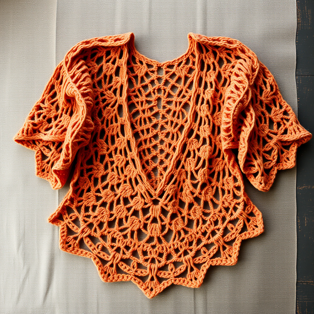 Lacy Love Batwing Top Free Pattern – Crochet a Breezy Boho Cover-Up