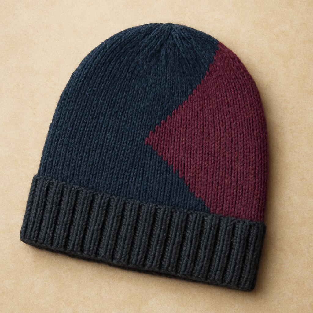 Asymmetrical Moody Minimalist Beanie - Free Pattern