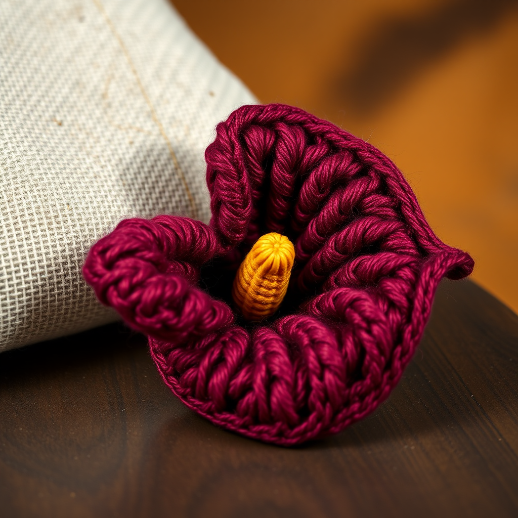 The Serpentine Bloom Brooch Free Pattern – Crochet a Sculptural Calla Lily Pin