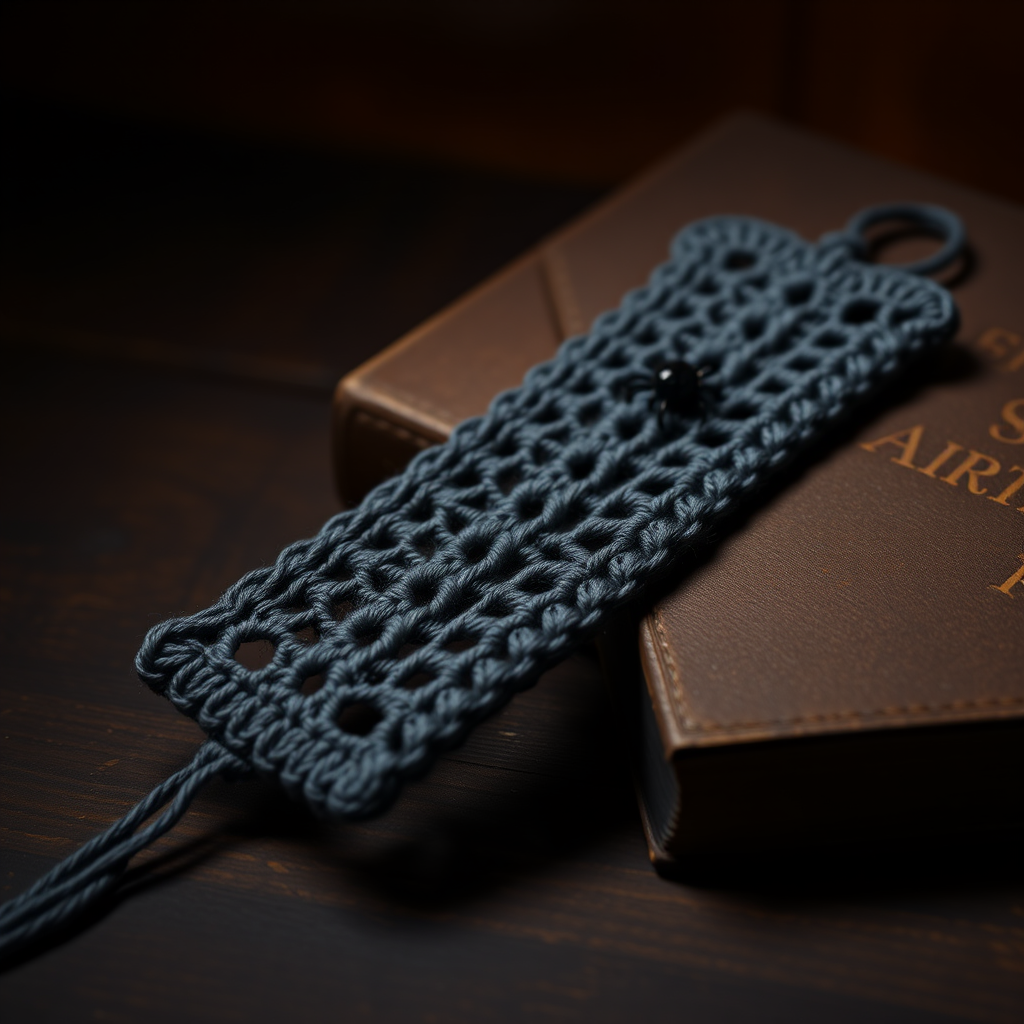 The Spectral Web Bookmark: A Free Knitting Pattern for a Hauntingly Textured, Lace-Stitch Halloween Keepsake