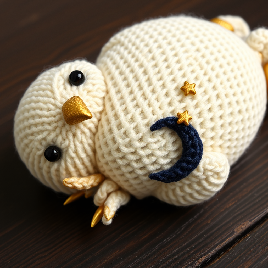 Hedwig's Moonlit Nest Free Pattern – Knit a Celestial Owl Amigurumi