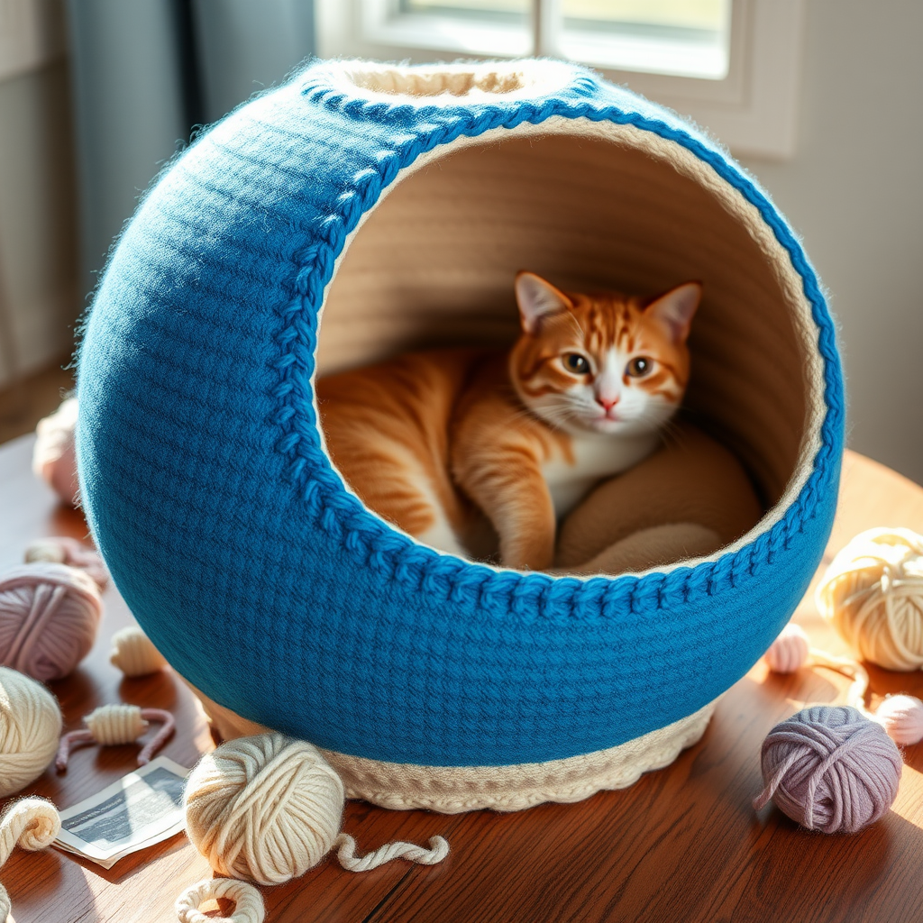 Feline Fantasy Fishbowl Bed Free Pattern