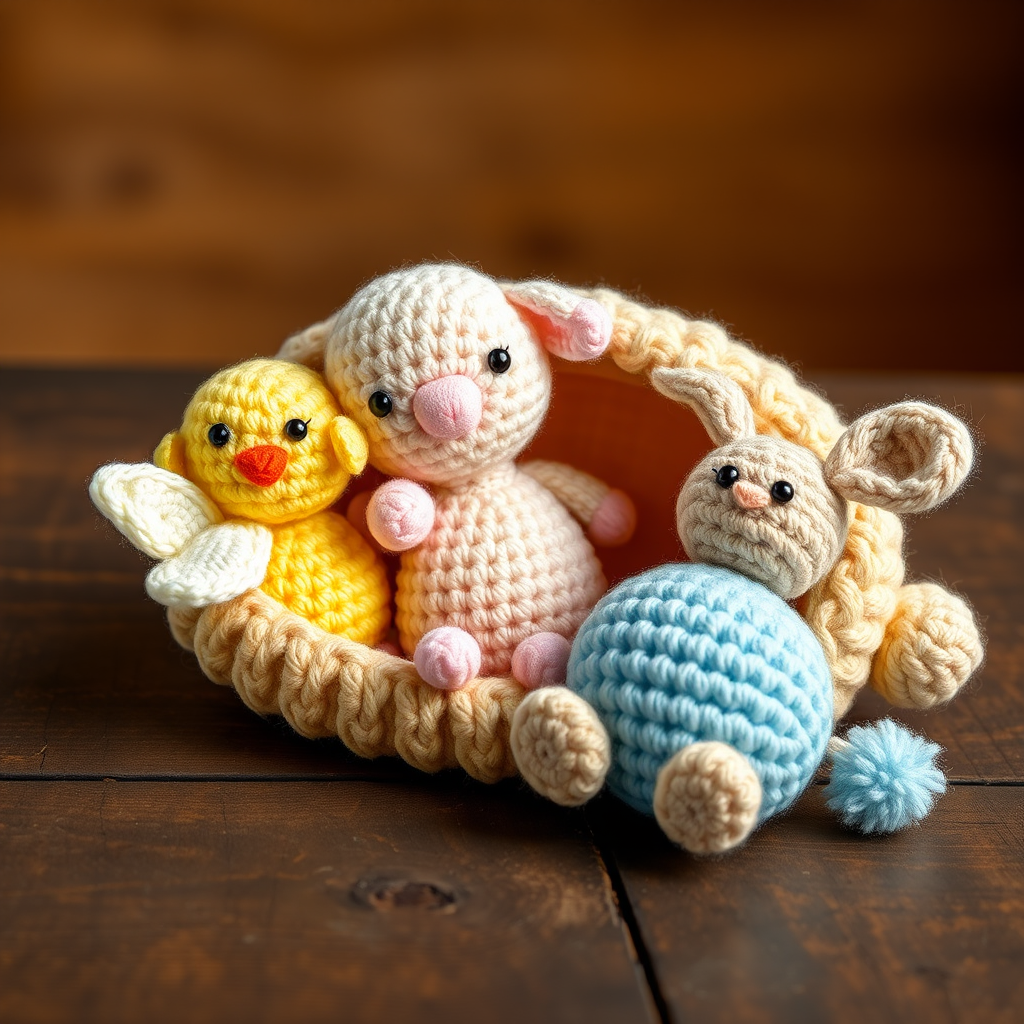 Whimsical Easter Parade Amigurumi Set Free Pattern