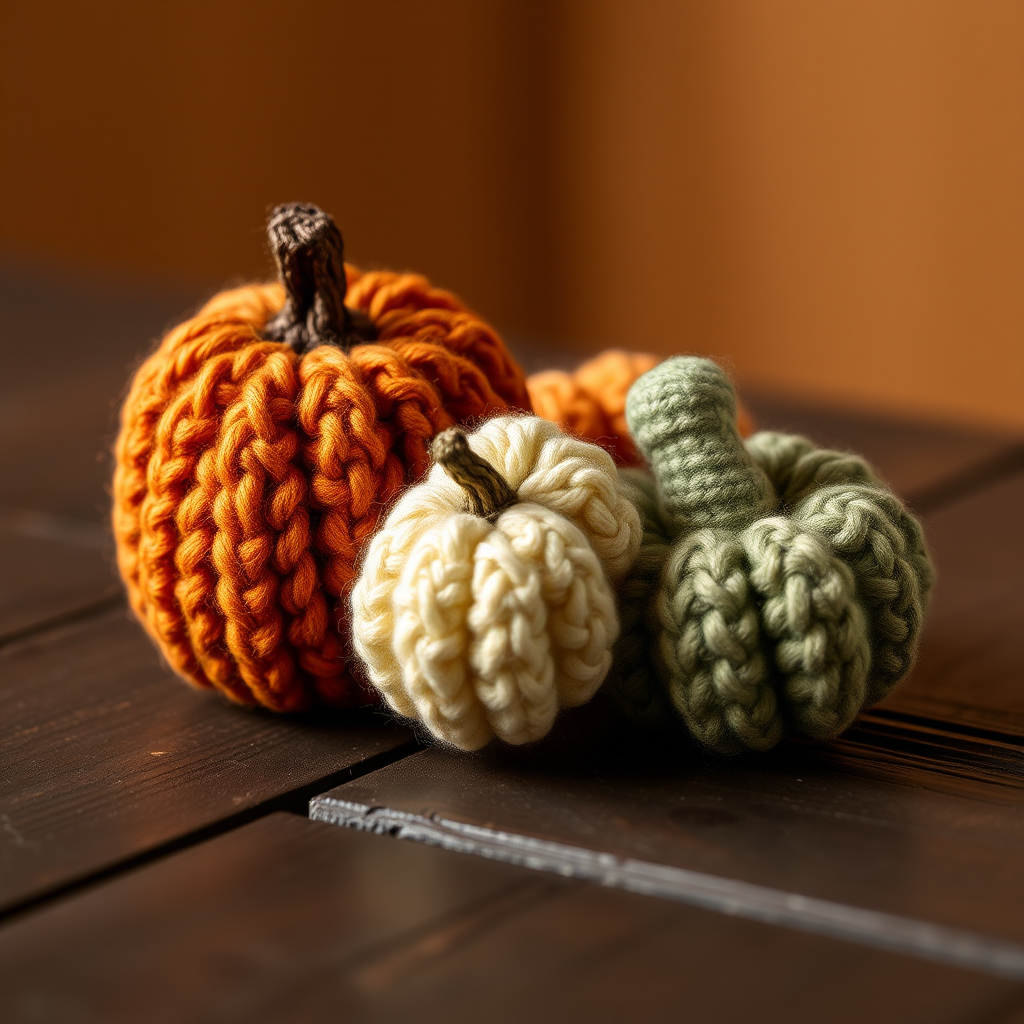The Heirloom Harvest Gourd Trio: A Textured Crochet Free Pattern