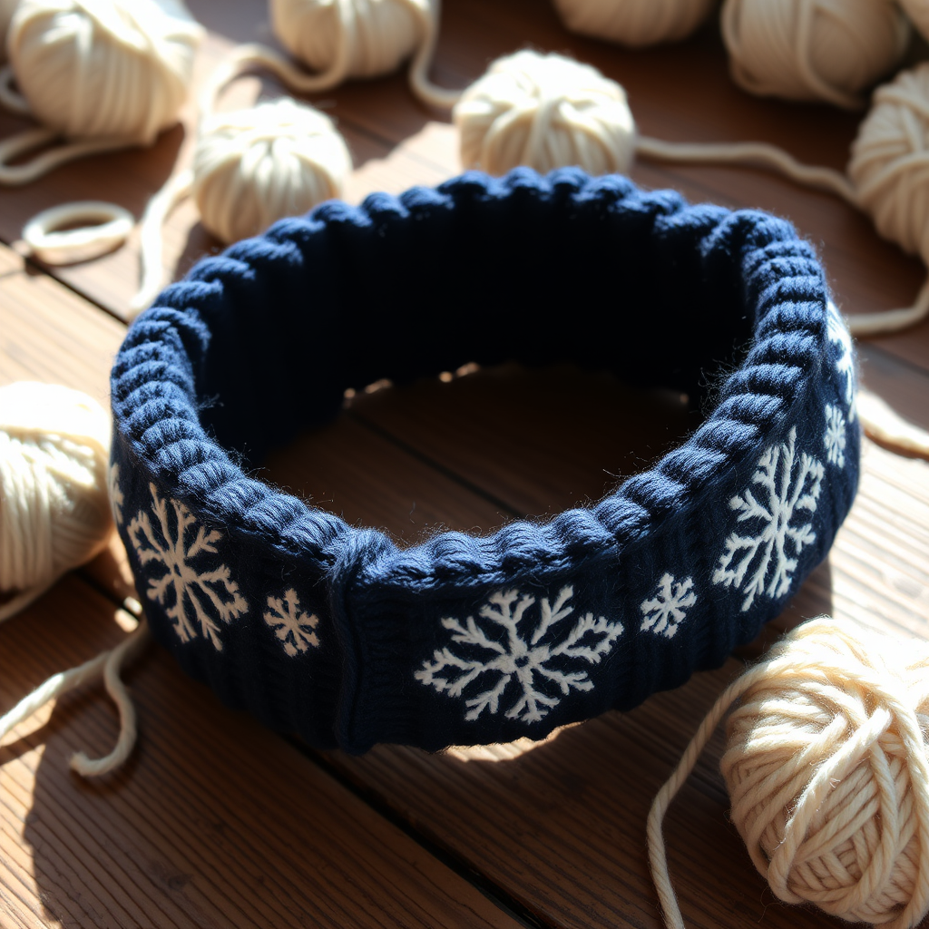 The Nordic Snowfall Headband Free Pattern