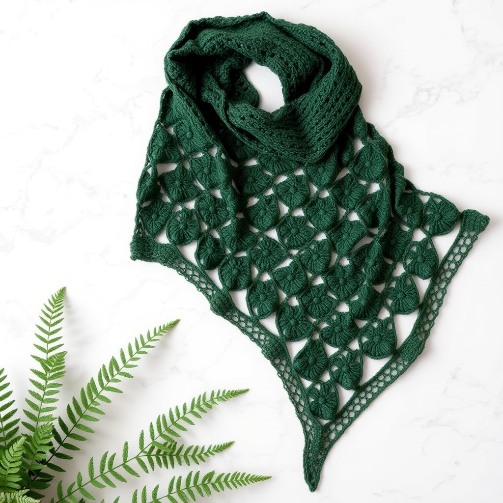 The Woodland Fern Shawl Free Pattern