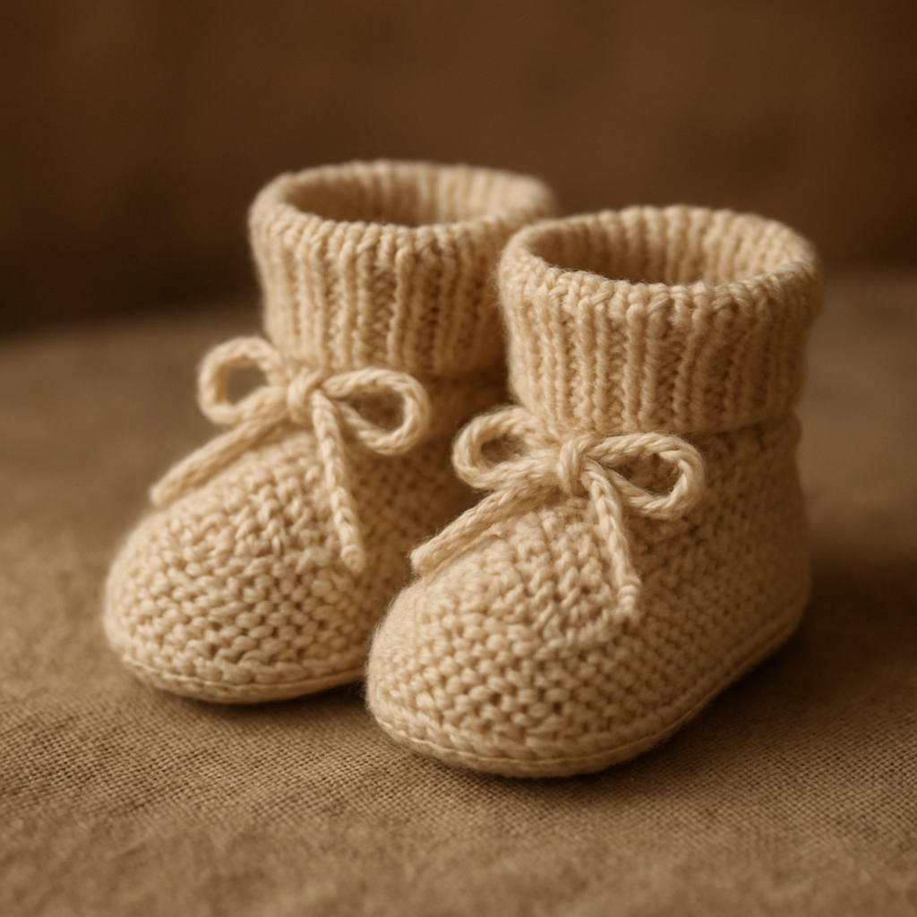 Crochet Charming Textured Snuggle Booties Free Pattern