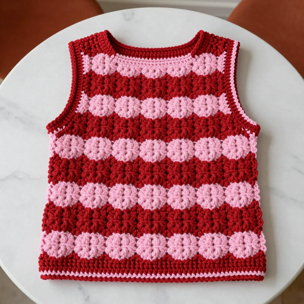 Pumpkin Ridge Croc Bandeau Vest Free Crochet Pattern
