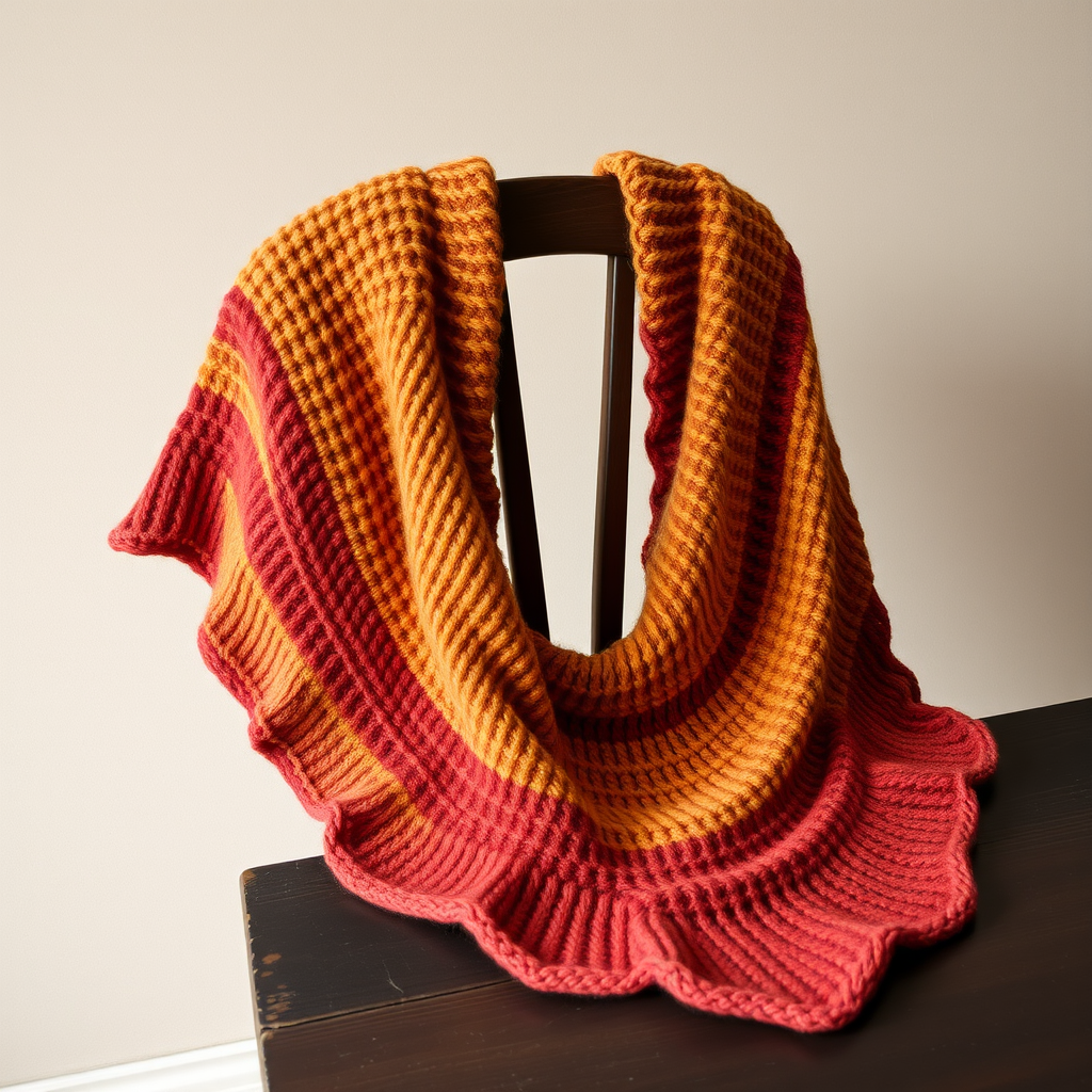 Ember Dune Sideways Shawl Free Pattern – A Knitted Desert Mirage Wrap