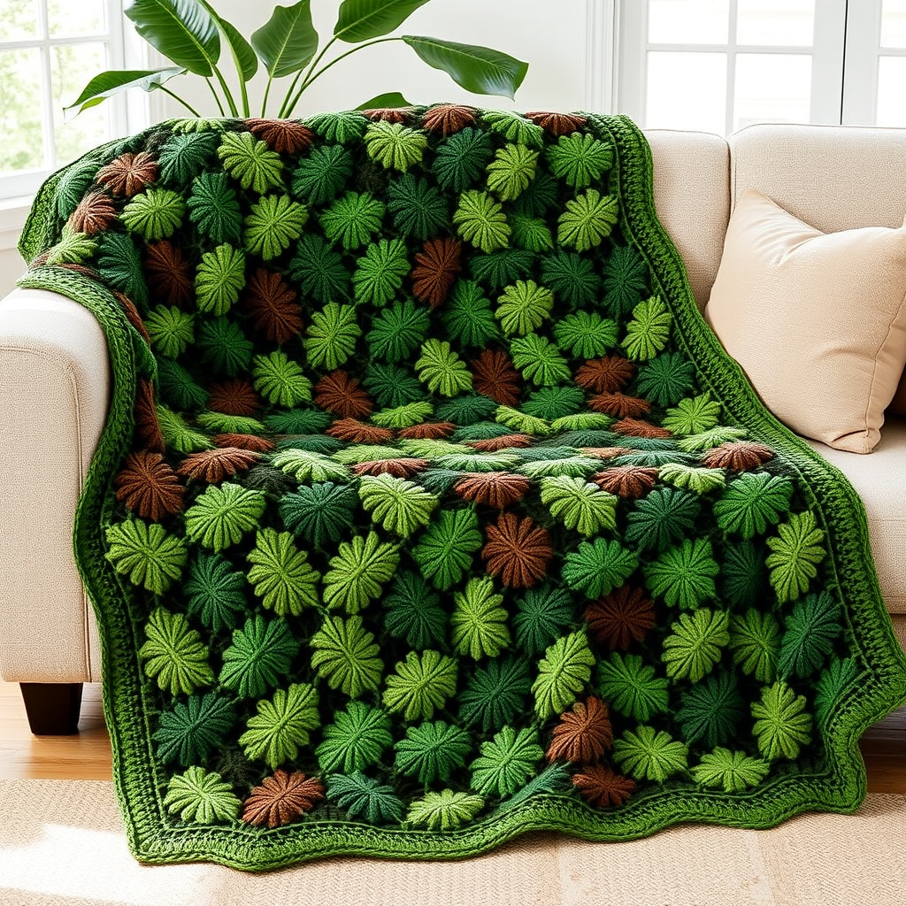 The Enchanted Forest Blanket Free Pattern
