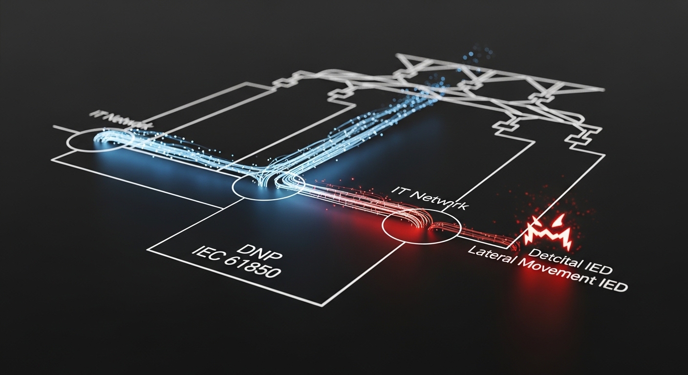 Unmasking the Ghost: AI-Powered Lateral Movement Detection in Agentless Smart Grid OT/IT Networks