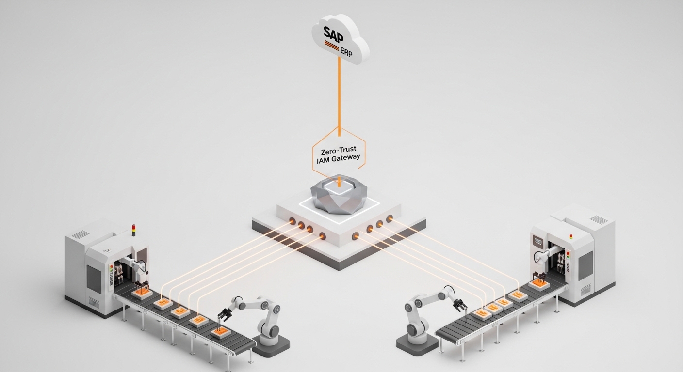 Architecting Zero-Trust IAM for Modbus TCP and SAP ERP Integration in Real-Time Manufacturing