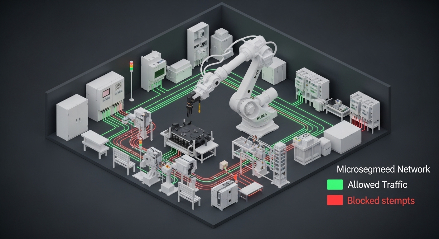 The Brownfield Bind: Implementing Zero-Trust Micro-segmentation in KUKA Robot Work Cells