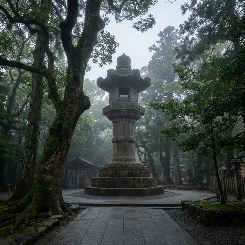 熱田神宮の佐久間灯籠