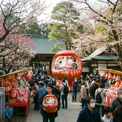 深大寺だるま市