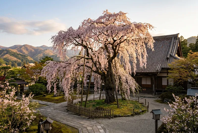 杉の糸桜