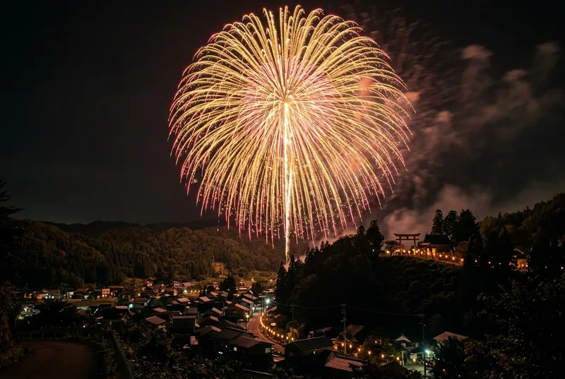片貝まつり浅原神社秋季例大祭奉納大煙火
