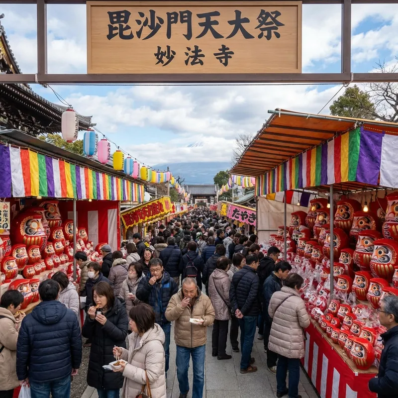 毘沙門天大祭だるま市