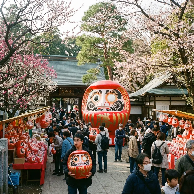 深大寺だるま市
