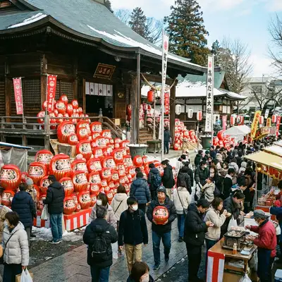 日本三大だるま市