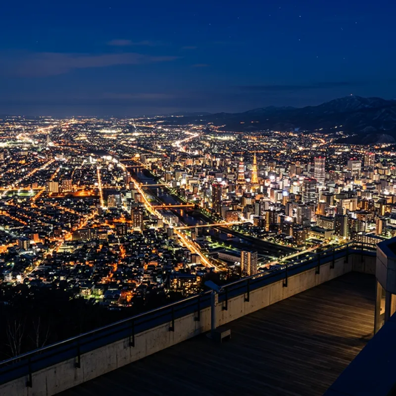 札幌市の夜景