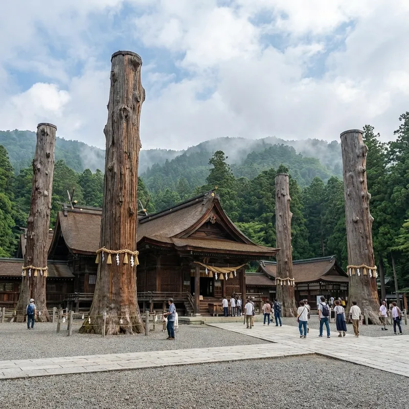 諏訪大社の御柱