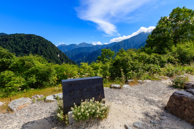 黒部峡谷付猿飛ならびに奥鐘山