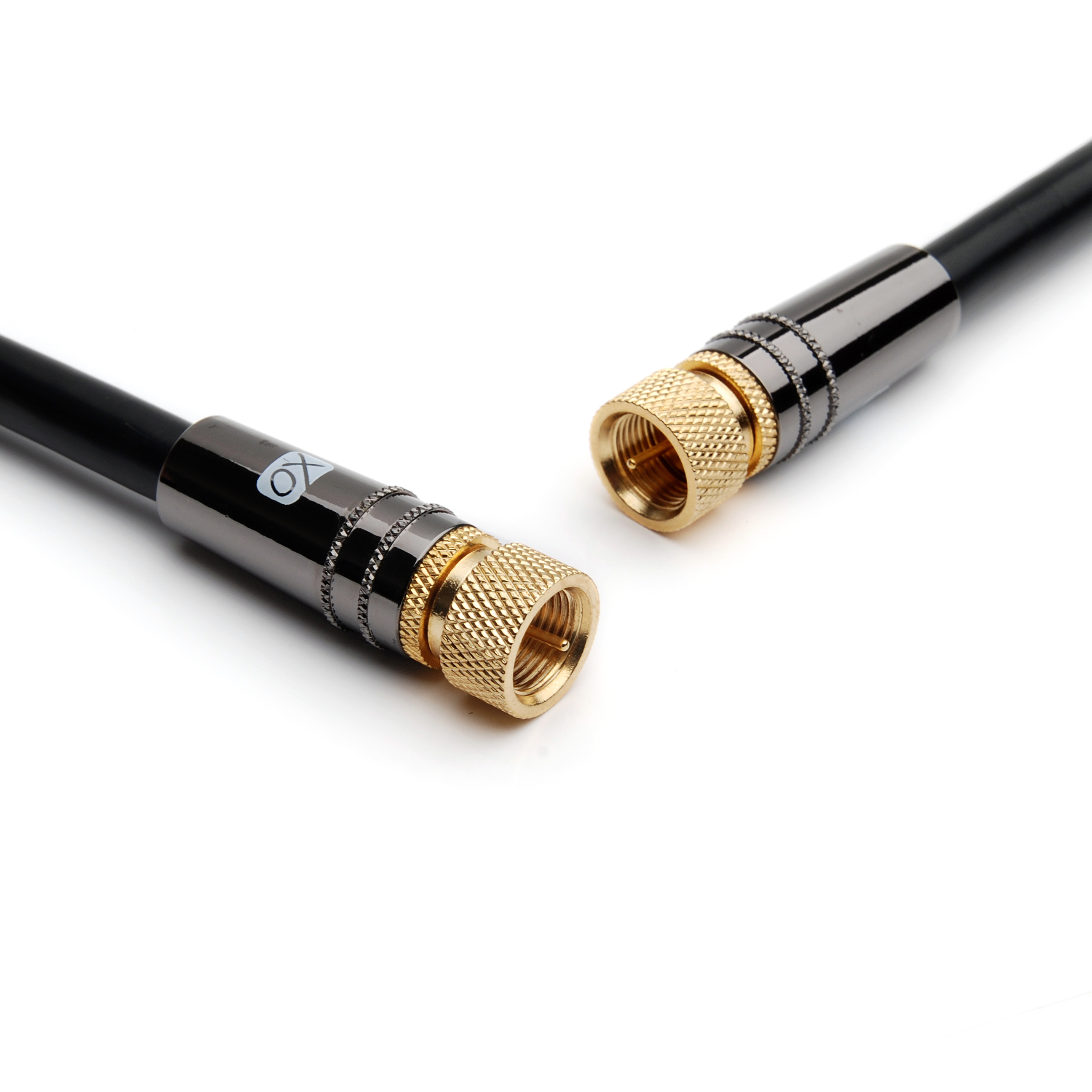 XO Antenna F Cable 5M Black Coaxial Antenna Cable Female Ports