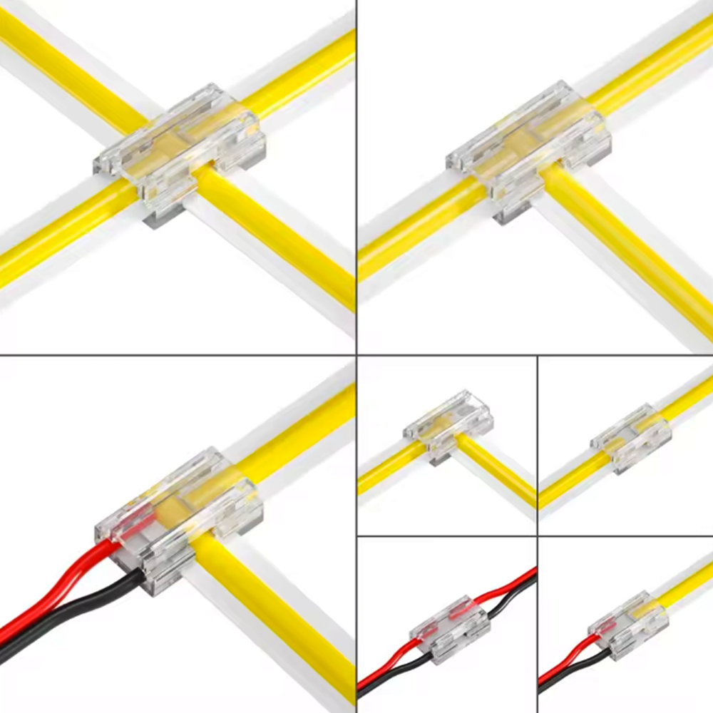מחבר מהיר מולטי לסטריפ לד 2 גידים עובי 8ממ Multi-funtional 9 IN 1 Connector For 8mm 2pin SMD/COB Str