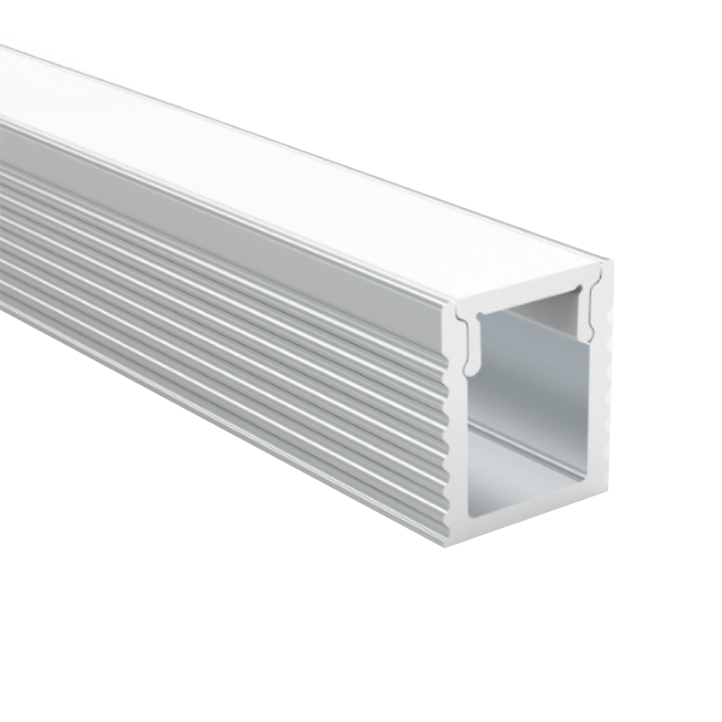 פרופיל אלומיניום גודל 3000*8*9 (L*W*H) ממ  aluminum profile 0809 silver בצבע כסף עם כיסוי חלבי מחיר